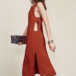 Reformation Adobe Dress in Terra-cotta